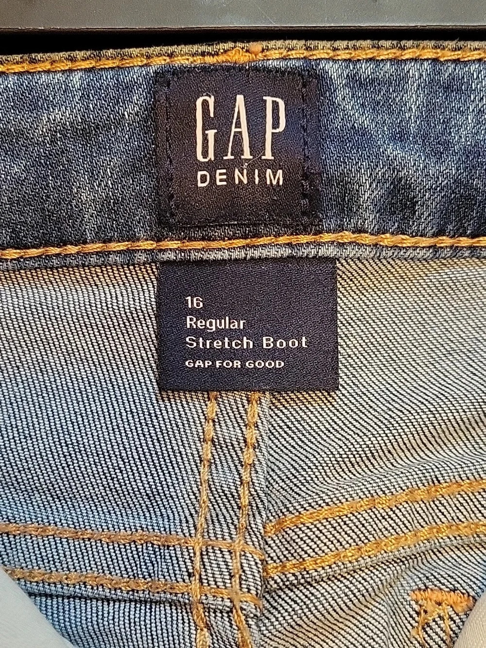 Gap Bootcut Jeans Juniors 16 Regular Runs Small Stretch Denim Dark Wash Flare